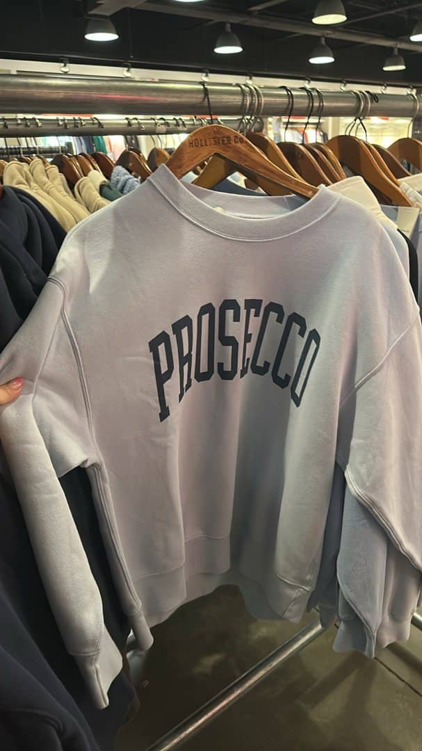 Abercrombie sweatshirt for $30 instead of $100 - from our shopping trips