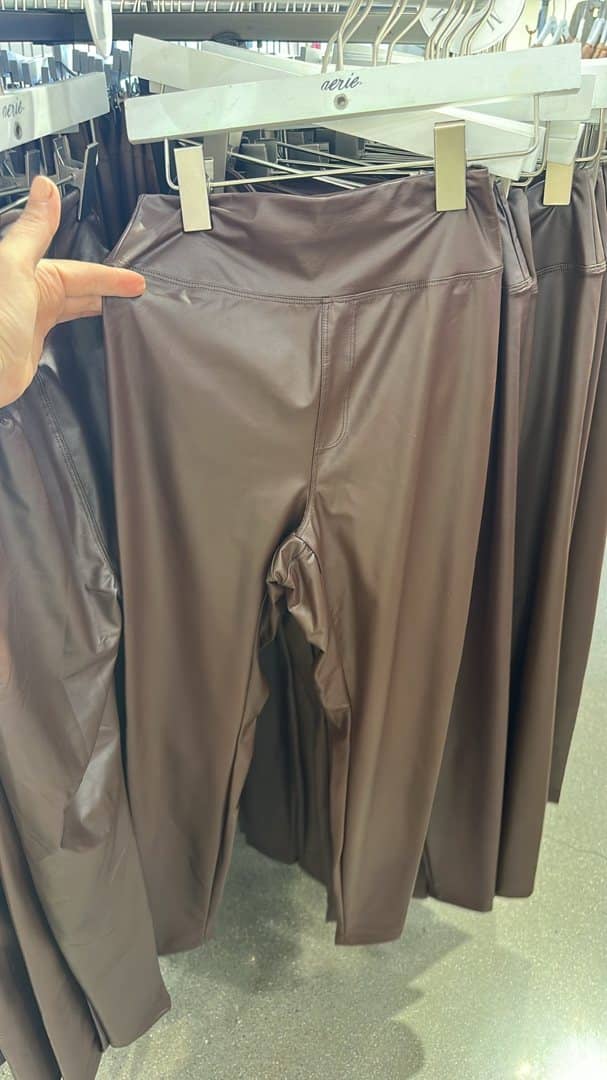 Brown leggings for $1 instead of $60 - from our shopping trips