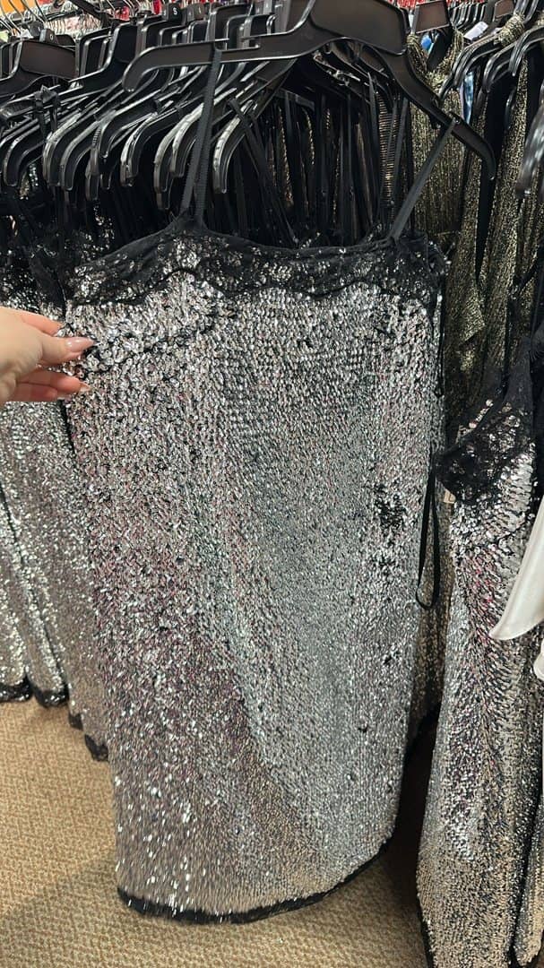 Sequin dress for $5 instead of $200 - from our shopping trips