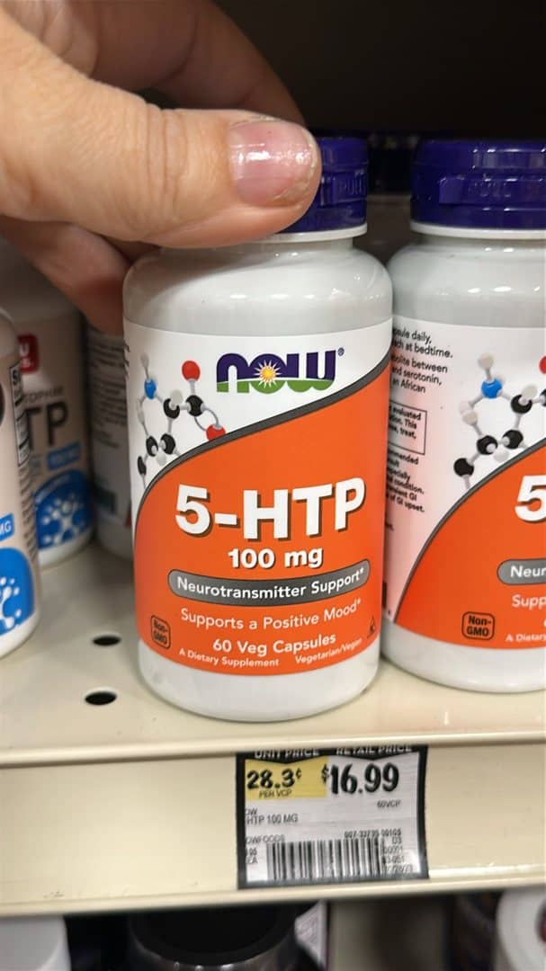 NOW 5-HTP for $17 - from our shopping trips
