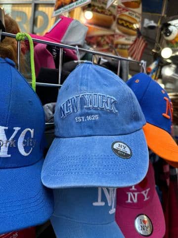 Голубая бейсболка New York