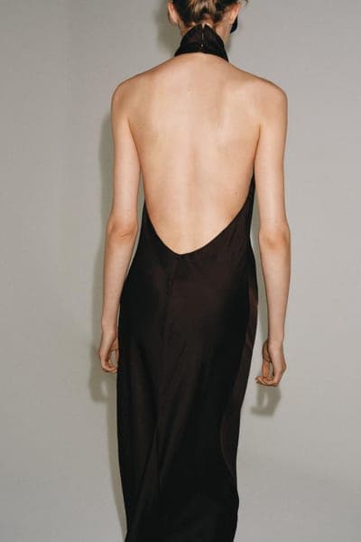 Длинное платье-халтер ZW Collection 3