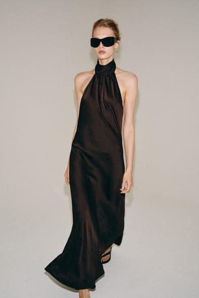 Длинное платье-халтер ZW Collection 4
