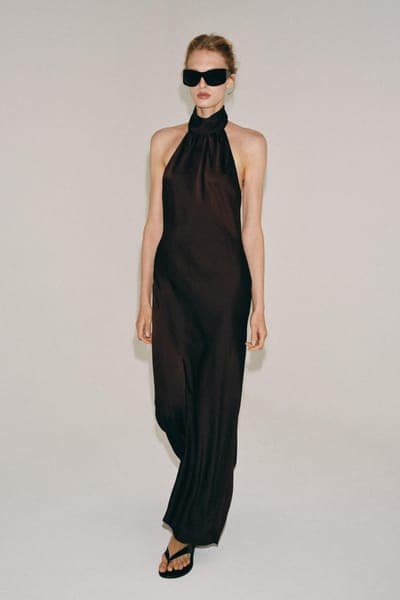 Длинное платье-халтер ZW Collection 5