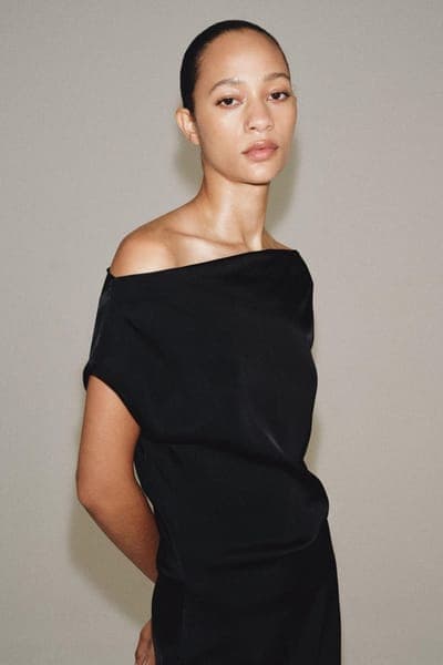 Асимметричное атласное платье ZW Collection 2