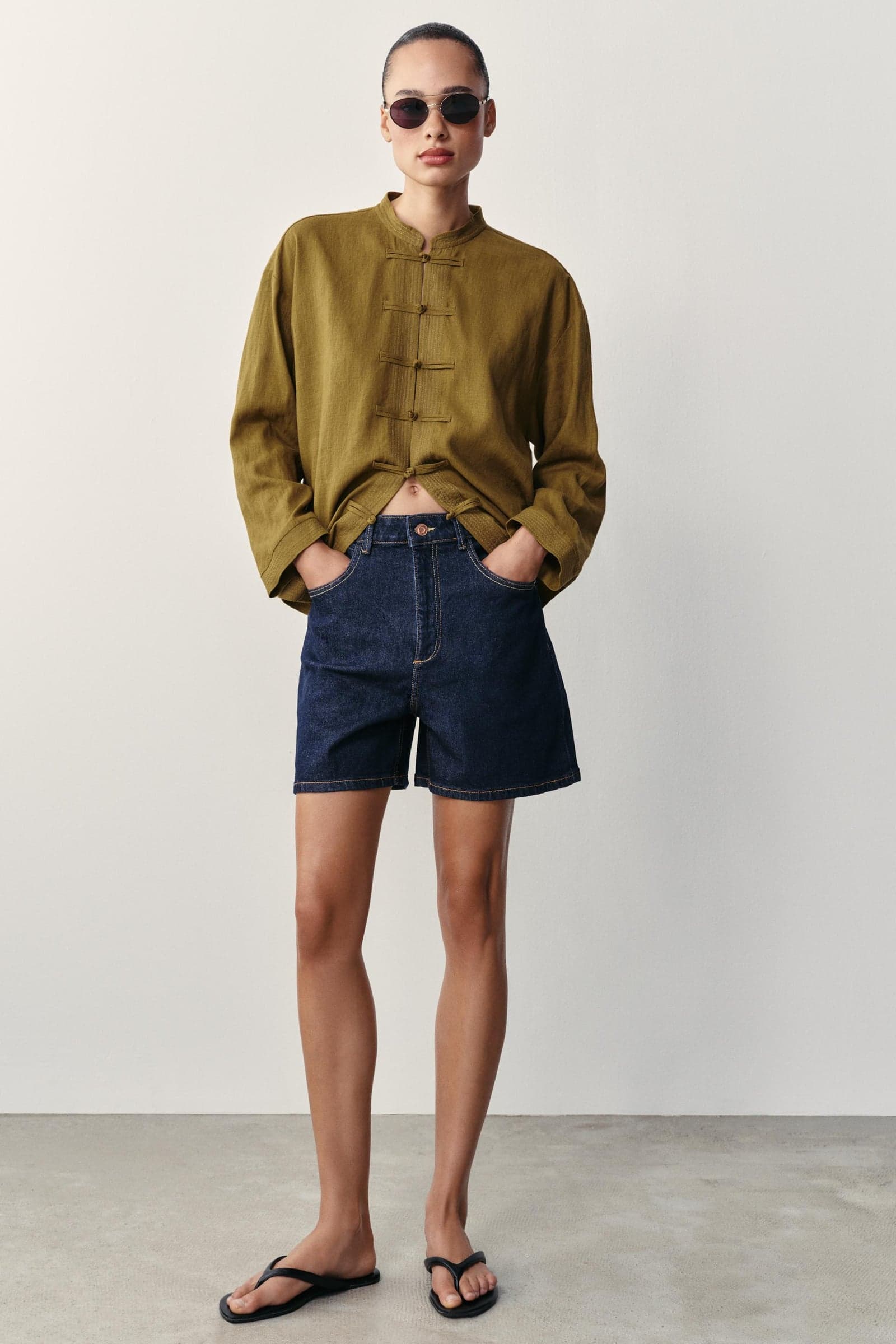 Джинсовые шорты Z1975 mom fit