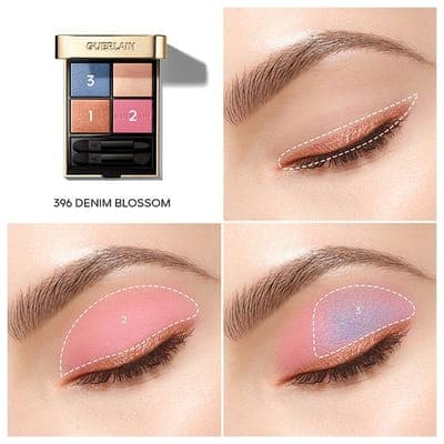 Guerlain — Палетка теней Ombres G Denim Blossom 4