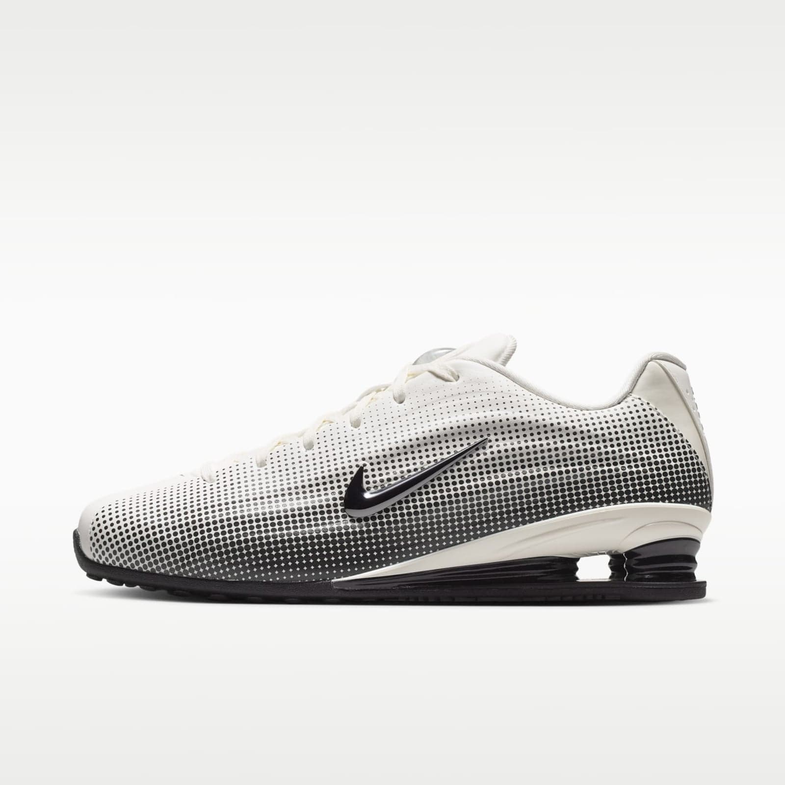 Shox Z в мелкий горошек, молочный с чёрным