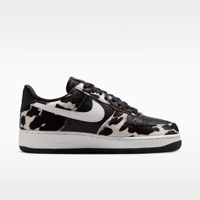 Air Force 1 '07 из кожи под пони, чёрные 3