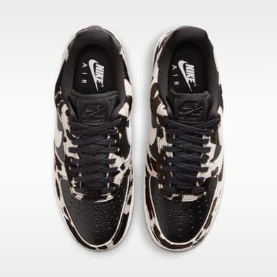 Air Force 1 '07 из кожи под пони, чёрные 4