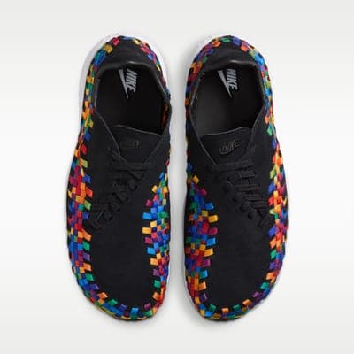 Air Footscape Woven, чёрные с белым 4