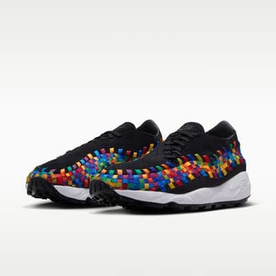 Air Footscape Woven, чёрные с белым 5