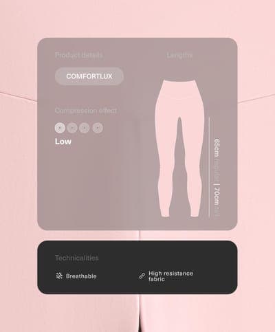 Леггинсы Comfortlux с высокой посадкой, пыльно-розовые 1