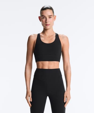 Спортивный топ Comfortlux средней поддержки, чёрный 4