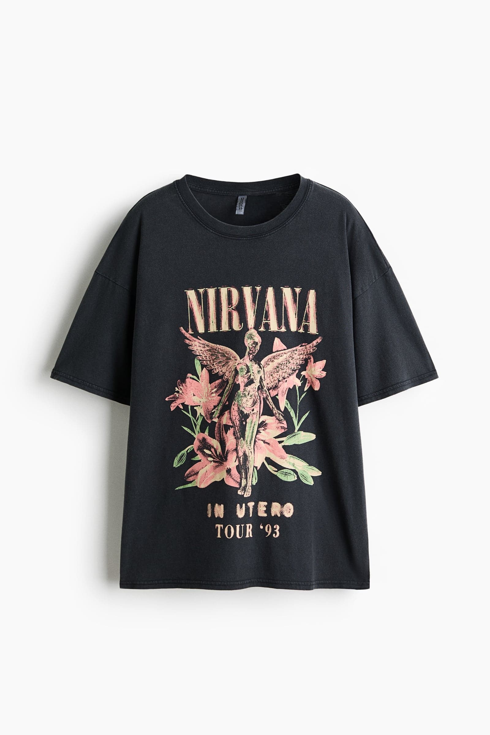 Оверсайз-футболка с принтом Nirvana
