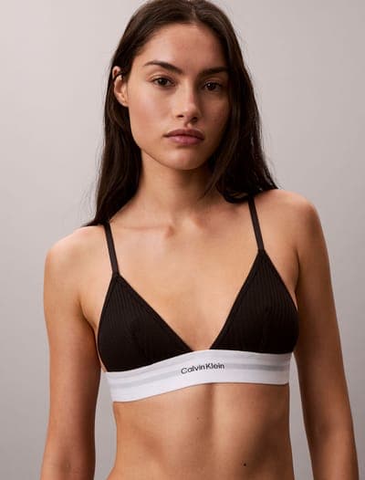 Бралет в рубчик Cotton Modal Stretch Rib, чёрный 3