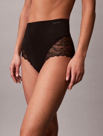Кружевные трусы с высокой посадкой Sensual Stretch Lace, чёрные 3