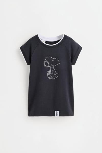Футболка со Snoopy и рукавом реглан 3