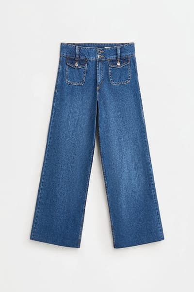 Джинсы wide leg с высокой посадкой 1