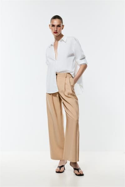 Брюки wide leg из лёгкой ткани 5