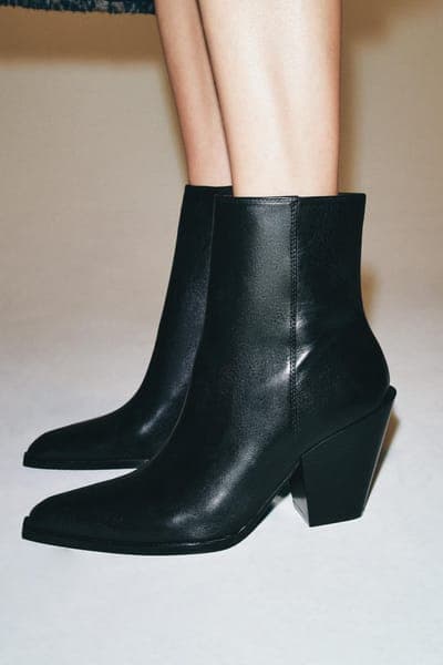 Zara — Казаки, кожа 1