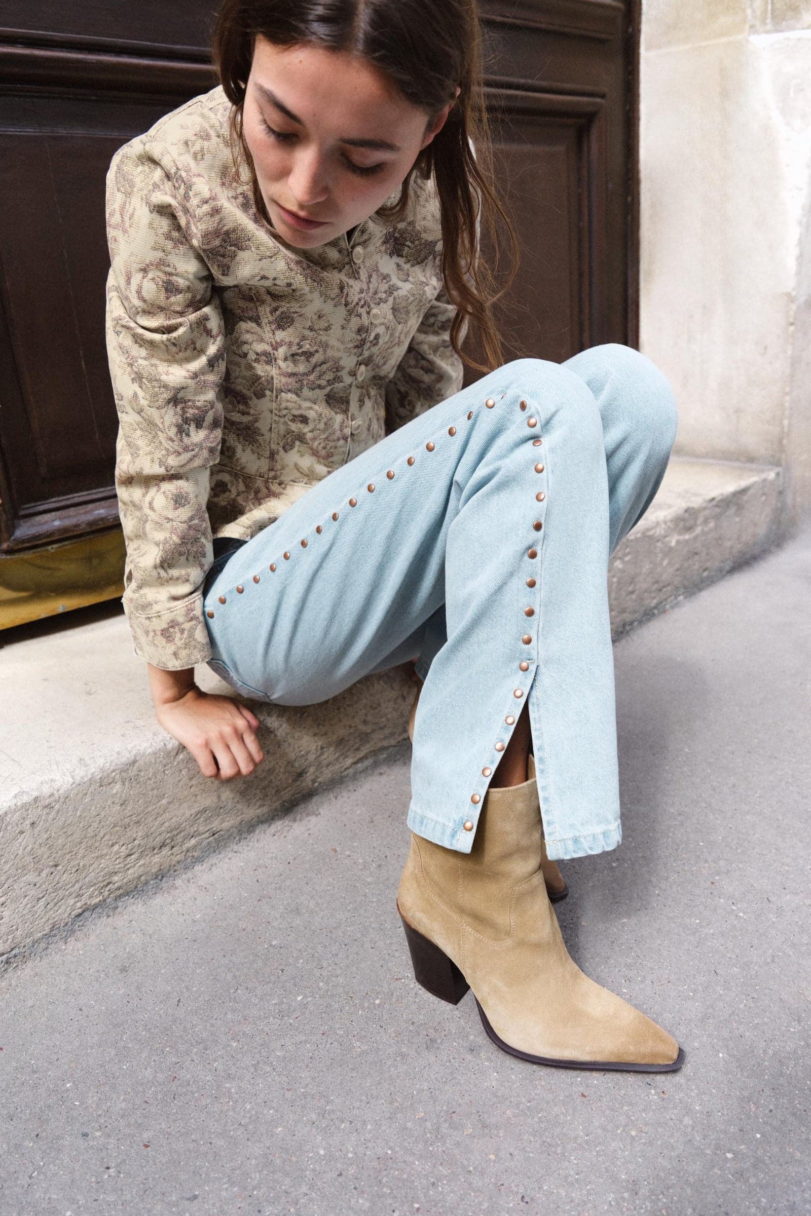 Zara — Казаки, замша
