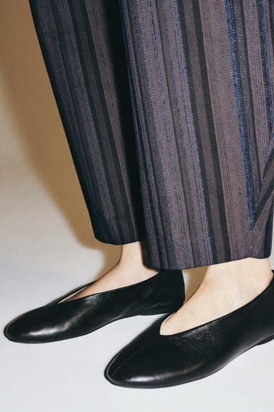 Zara — Балетки кожаные, плоская подошва 1