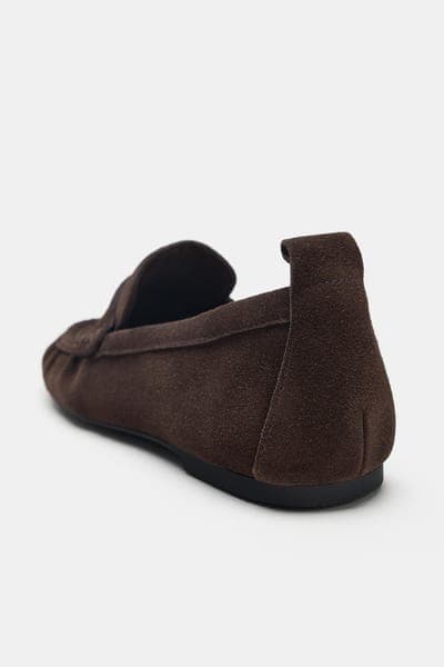 Zara — Лоферы, замша 5