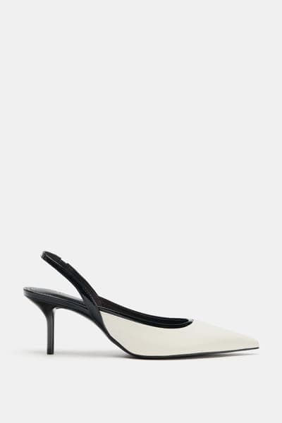 Zara — Туфли на каблуке с открытой пяткой 3