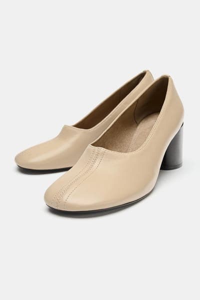 Zara — Туфли на каблуке, кожа 3