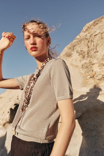 Zara — Пояс-шнур с ракушками и бусинами 4