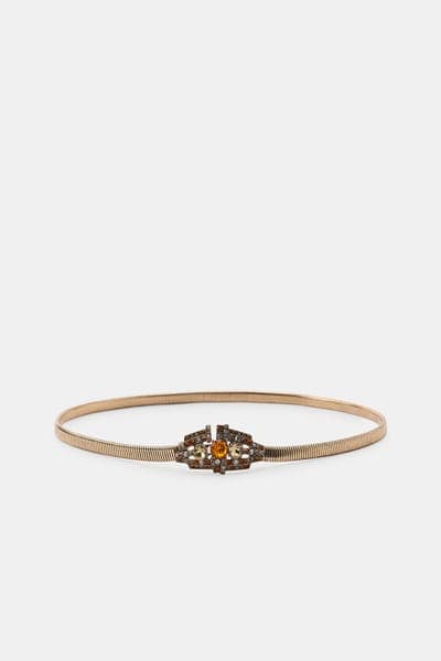 Zara — Пояс эластичный со стразами 3