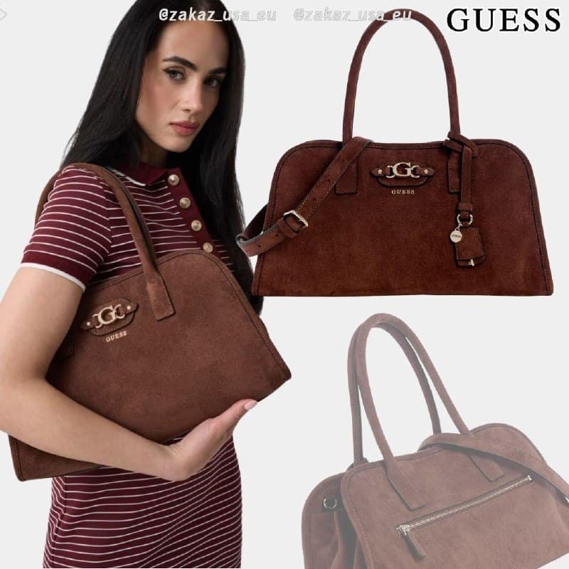 Сумка из замши Guess