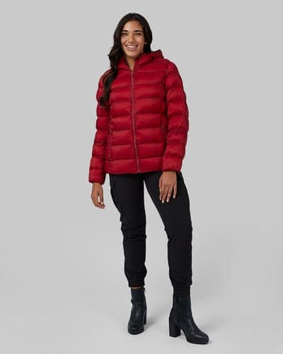 WOMEN'S LIGHTWEIGHT PACKABLE HOODED JACKET 12