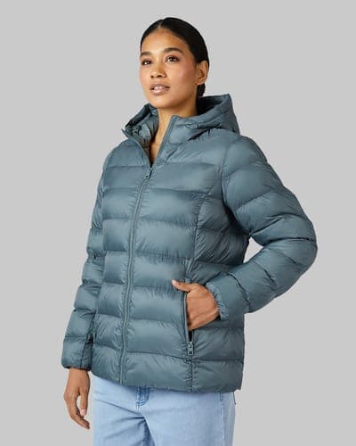 WOMEN'S LIGHTWEIGHT PACKABLE HOODED JACKET 13