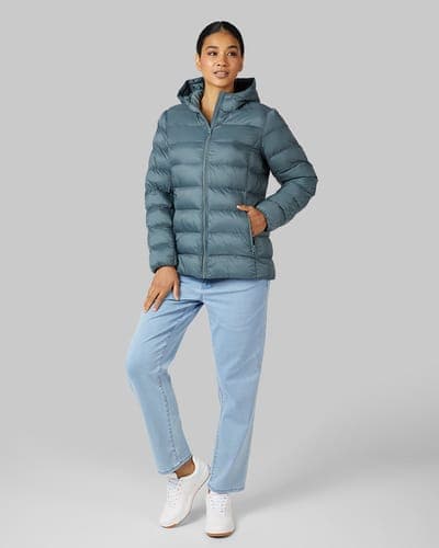 WOMEN'S LIGHTWEIGHT PACKABLE HOODED JACKET 18