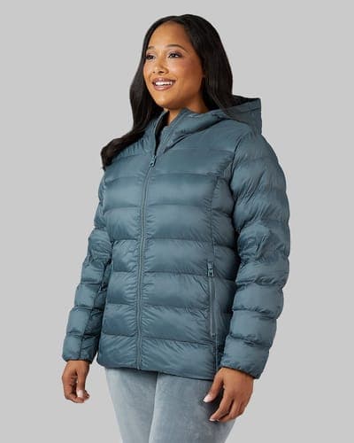 WOMEN'S LIGHTWEIGHT PACKABLE HOODED JACKET 19