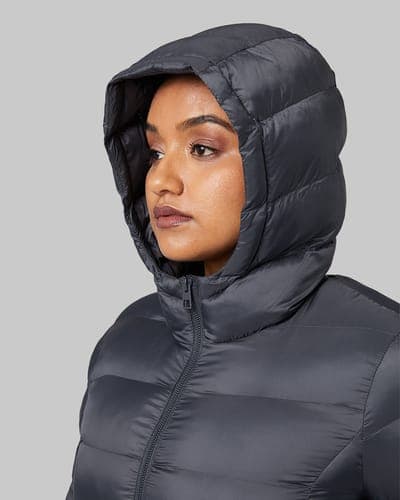 WOMEN'S LIGHTWEIGHT PACKABLE HOODED JACKET 34