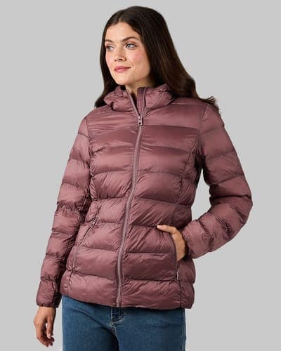 WOMEN'S LIGHTWEIGHT PACKABLE HOODED JACKET 55