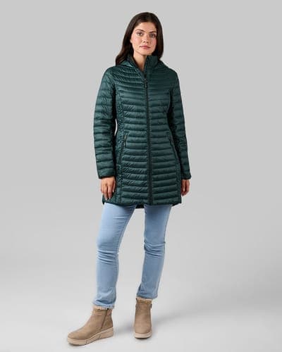 WOMEN'S ULTRA-LIGHT DOWN PACKABLE 3/4 JACKET 36