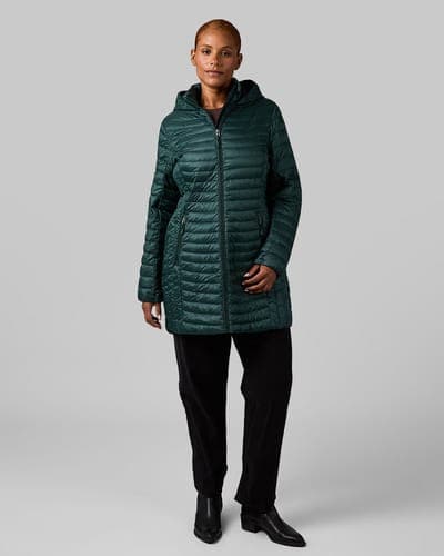 WOMEN'S ULTRA-LIGHT DOWN PACKABLE 3/4 JACKET 42
