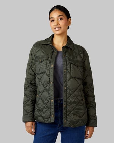 WOMEN'S LIGHTWEIGHT PACKABLE SHIRT JACKET 9