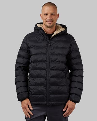 MEN'S HOODED SHERPA-LINED JACKET 1
