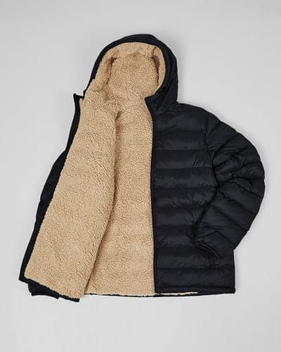 MEN'S HOODED SHERPA-LINED JACKET 2