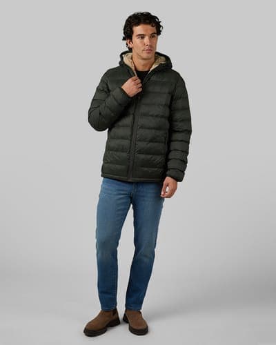 MEN'S HOODED SHERPA-LINED JACKET 12