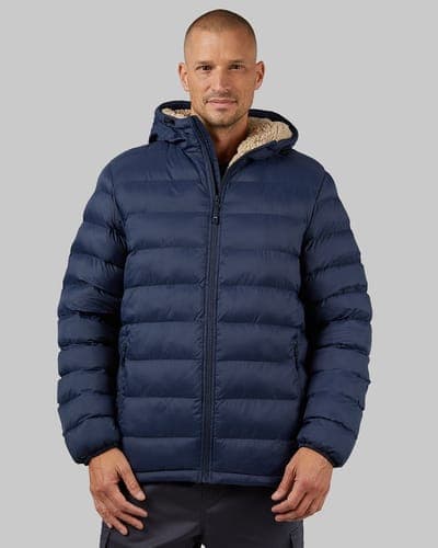 MEN'S HOODED SHERPA-LINED JACKET 19