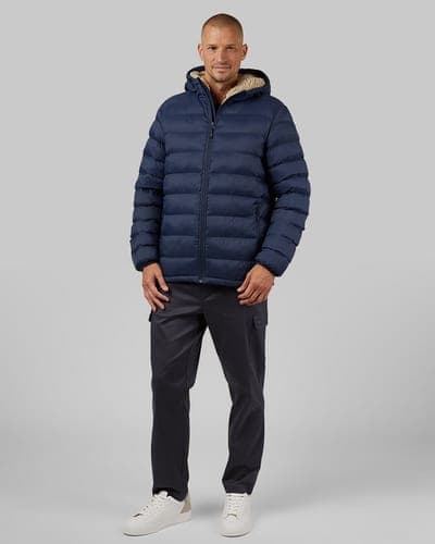 MEN'S HOODED SHERPA-LINED JACKET 24