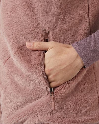 WOMEN'S REVERSIBLE LUXE FUR-LINED VEST 2