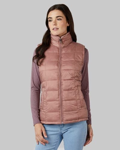 WOMEN'S REVERSIBLE LUXE FUR-LINED VEST 1