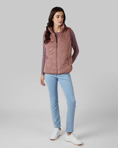WOMEN'S REVERSIBLE LUXE FUR-LINED VEST 5